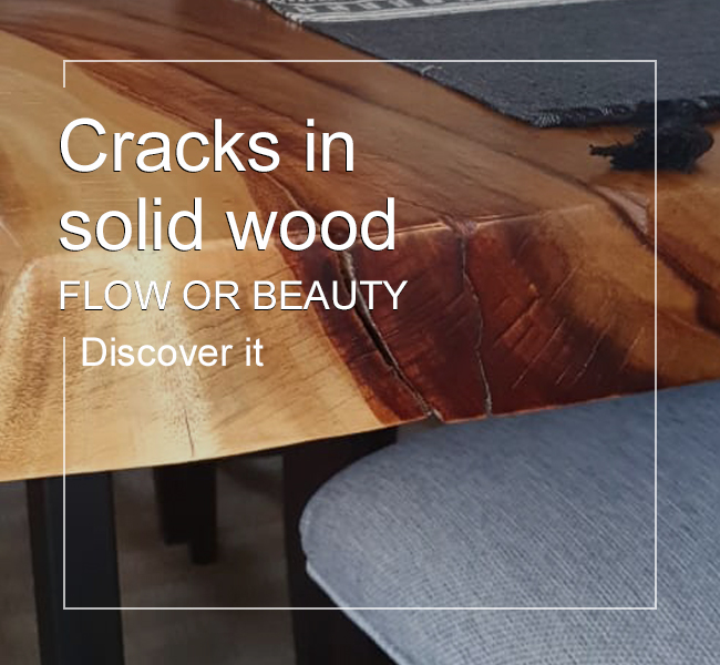 Cracks in solid wood