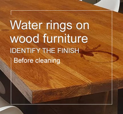 Water rings on wood furniture