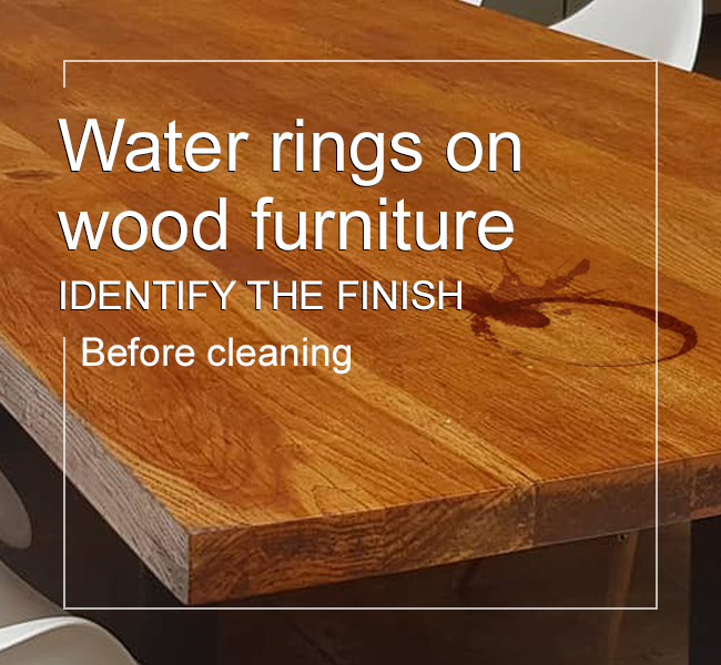 Water rings on wood furniture