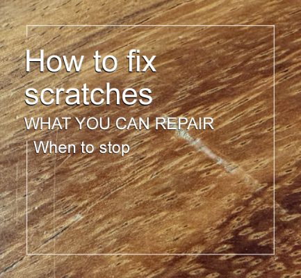 How to fix scratches on wood furniture